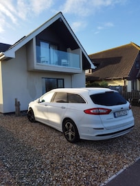 Private parking space for two cars