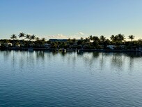 Campground from the bridge before sunset