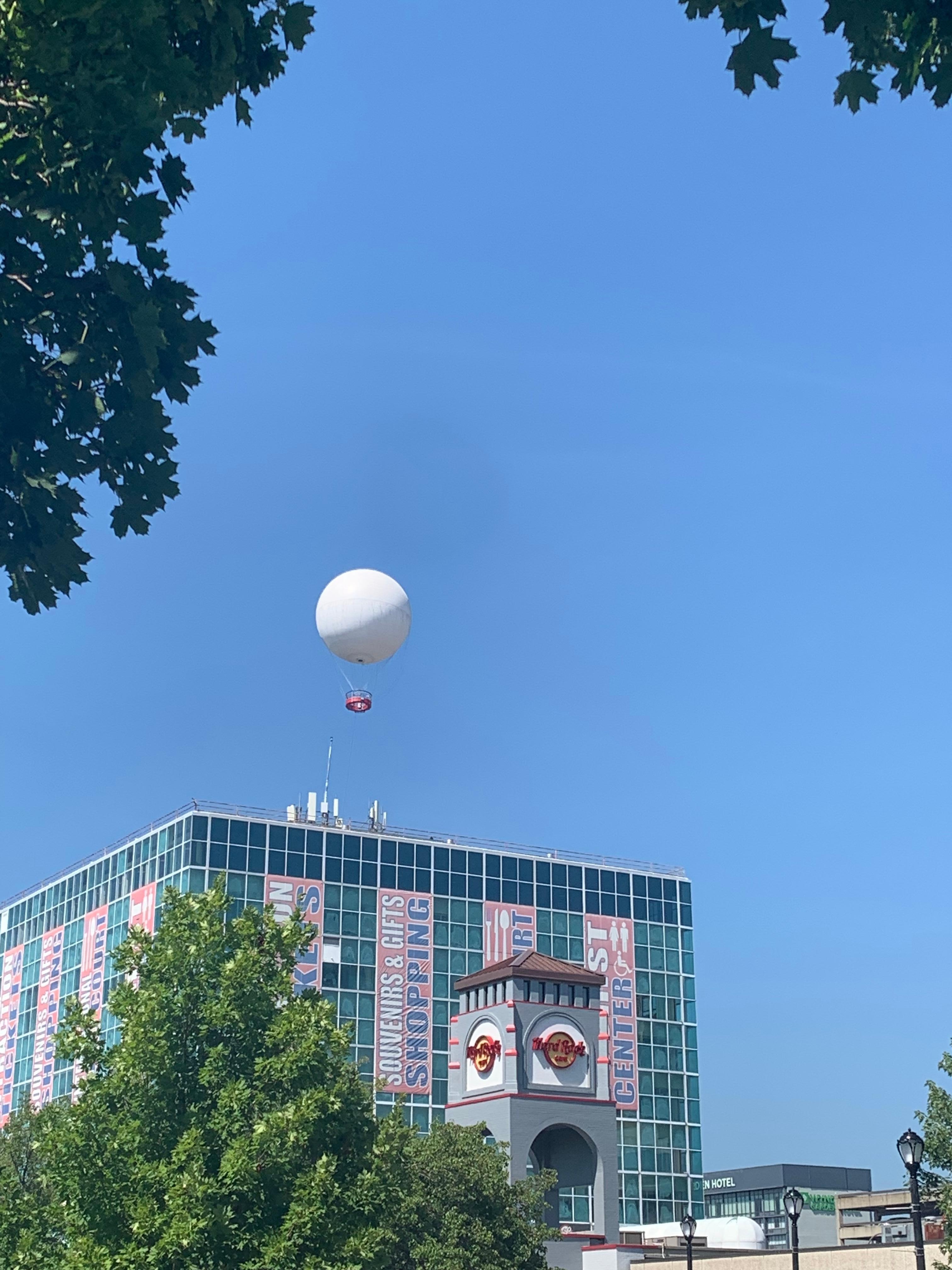 Hard Rock Cafe and balloon view.