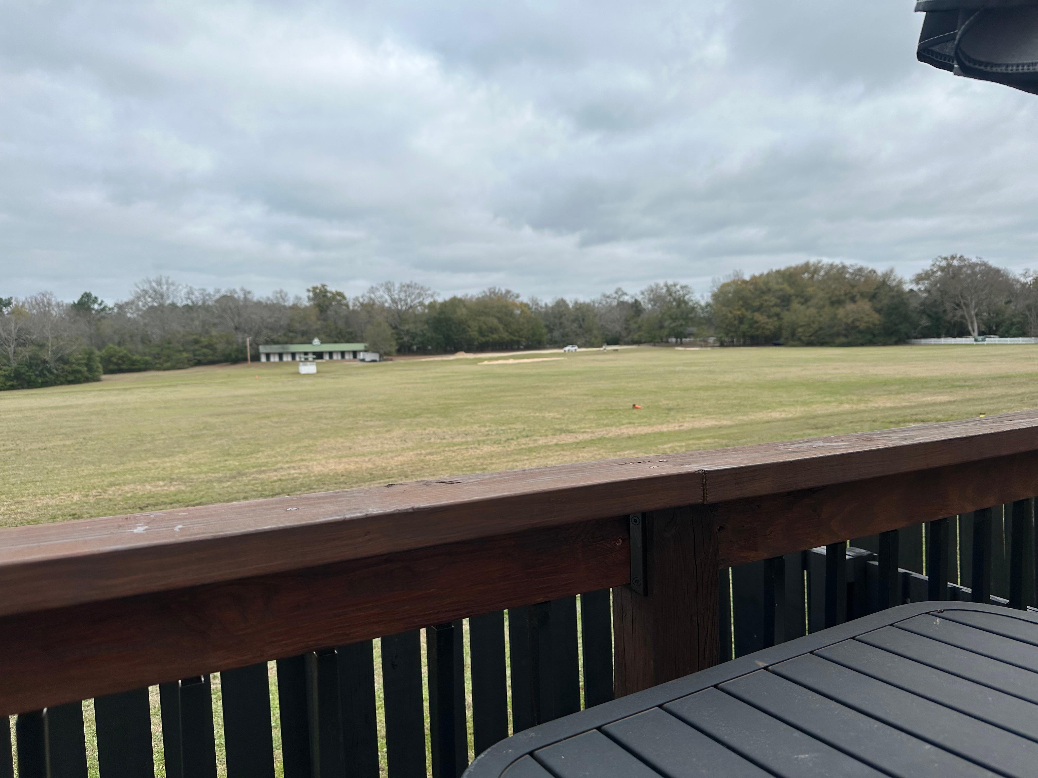 View from the back porch