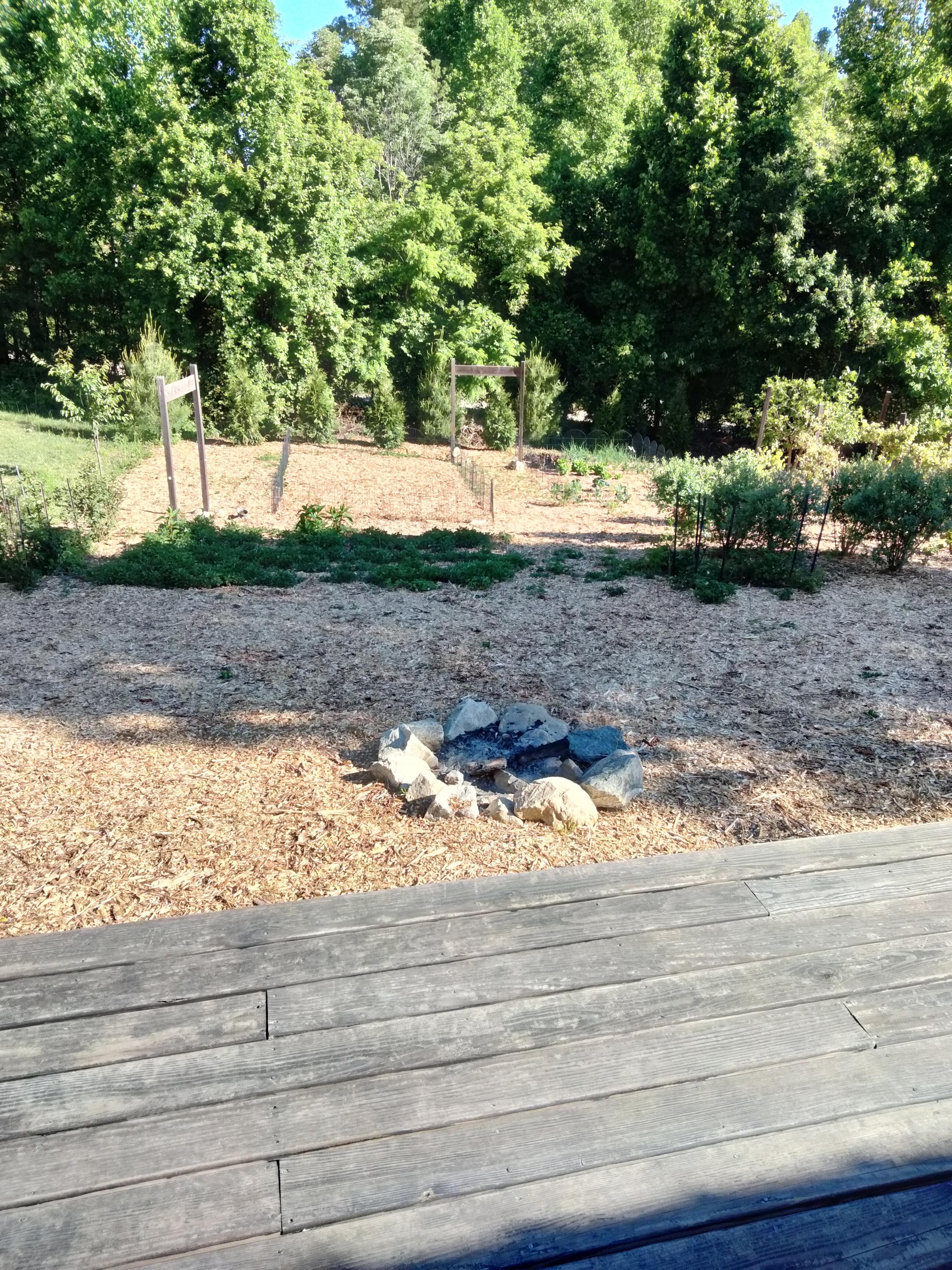 Nice seating area overlooking fire pit