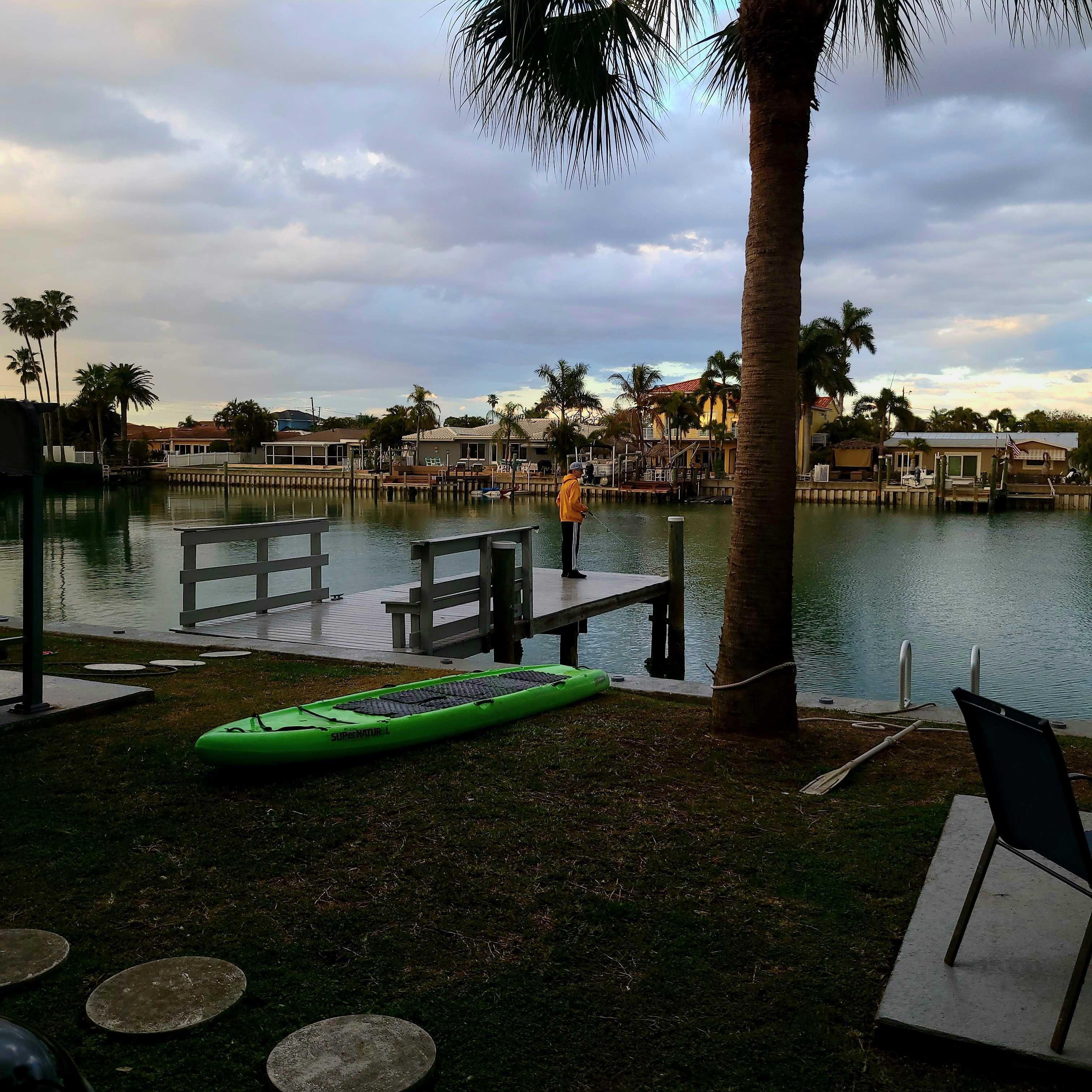 Great fishing off the dock