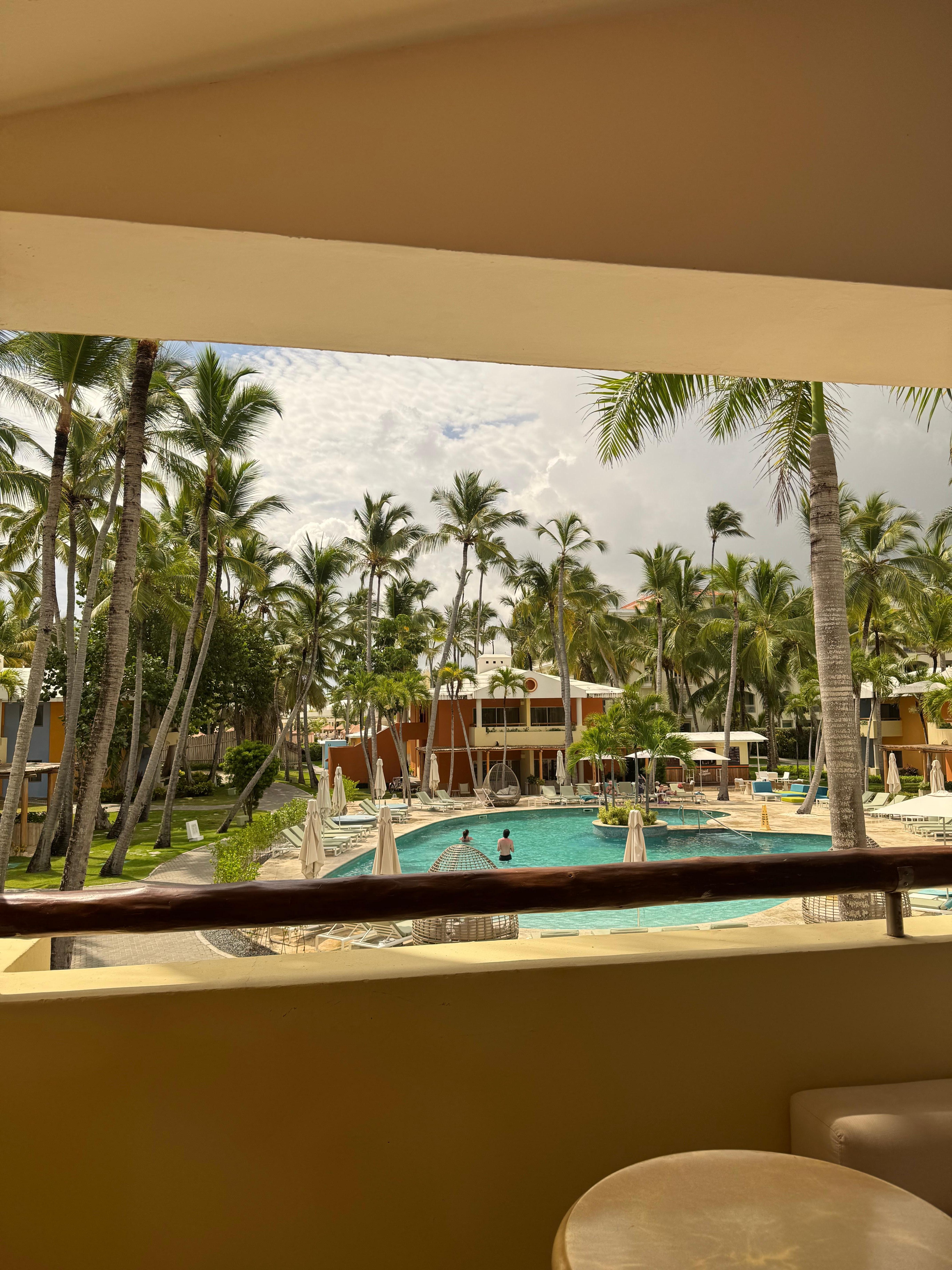  View from our room - balcony area 