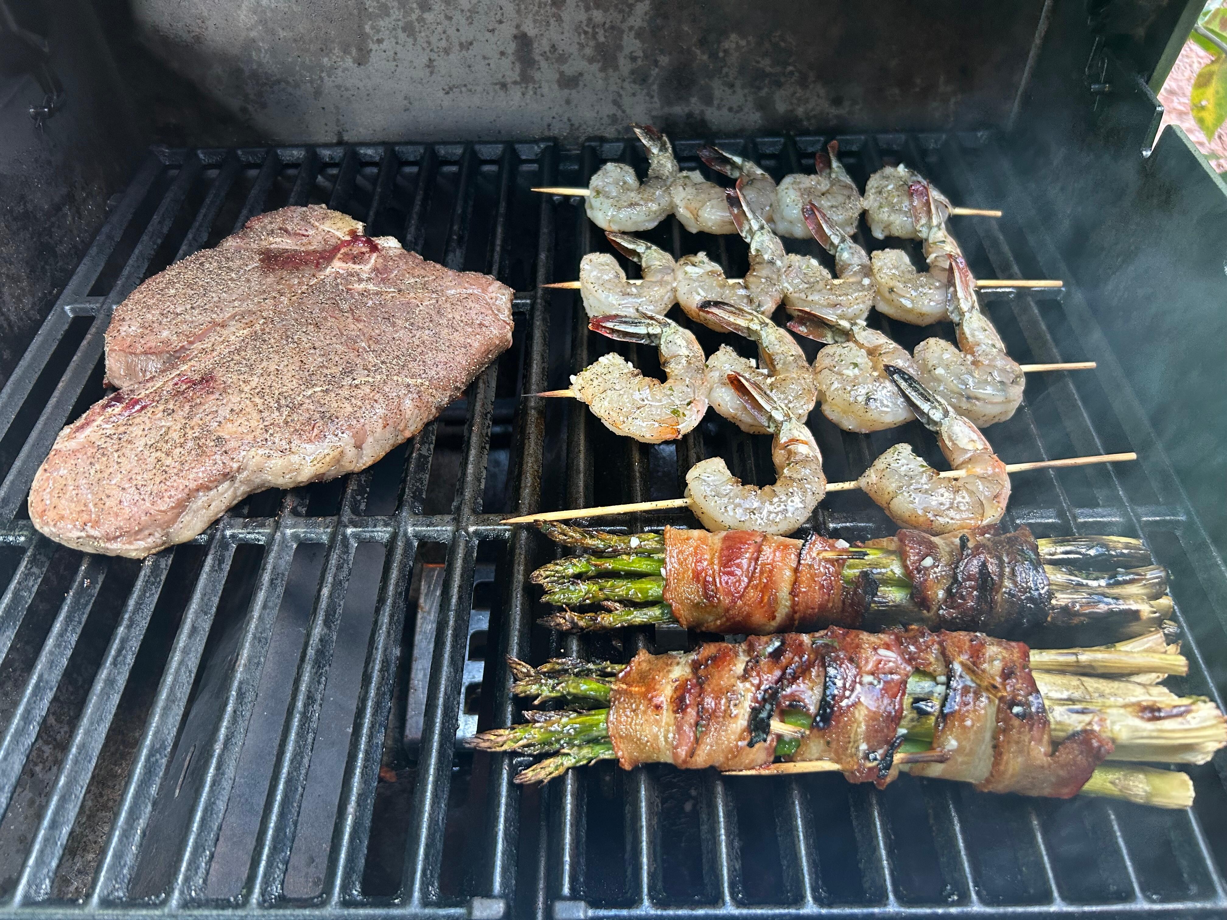 First meal on the grill!