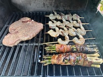 First meal on the grill!