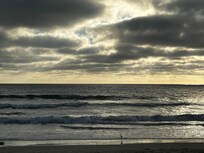 Beach at tower 16 1 min walk