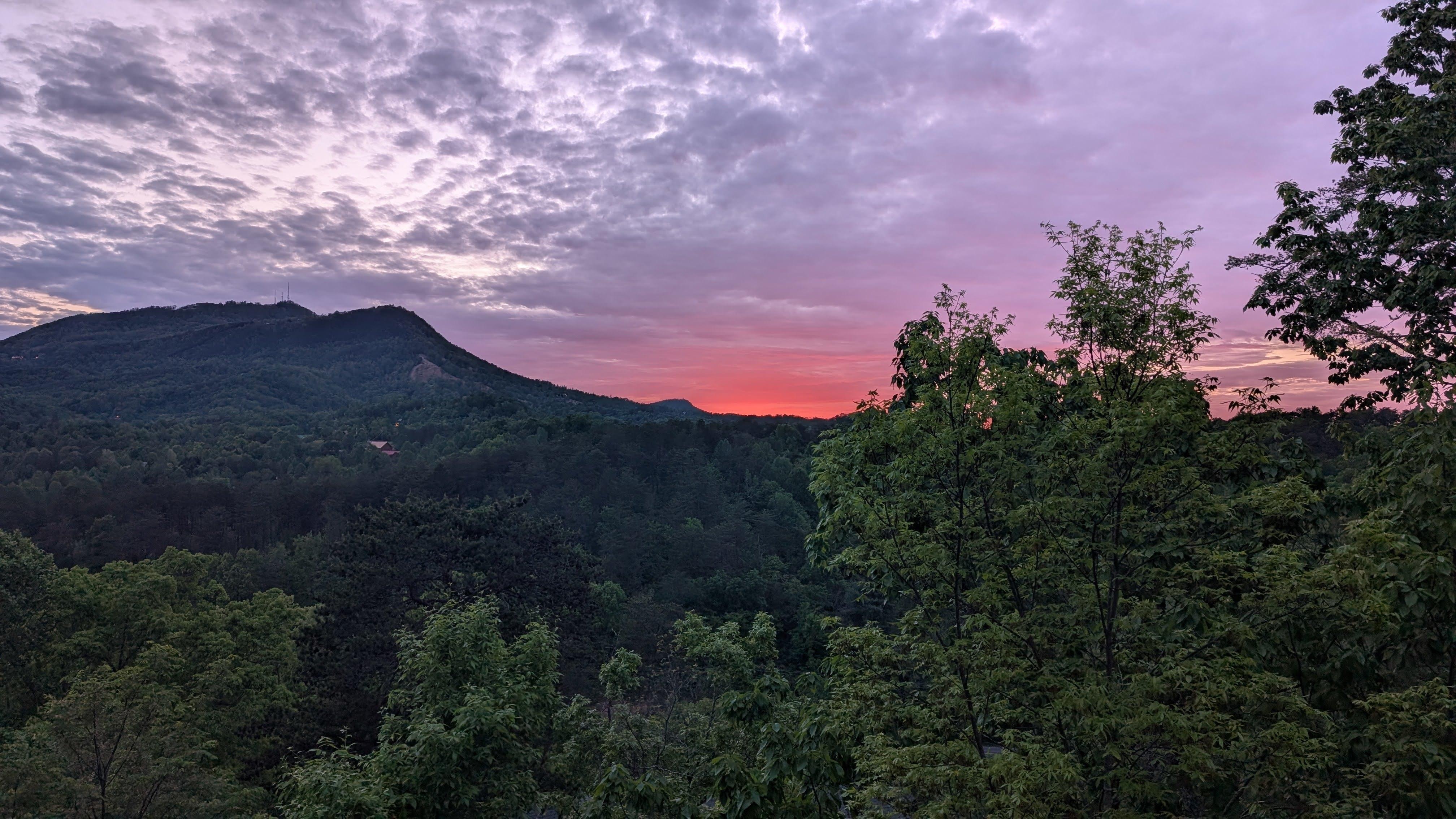 The sunset on our first night was amazing!