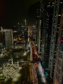 View from room 43 floor night.