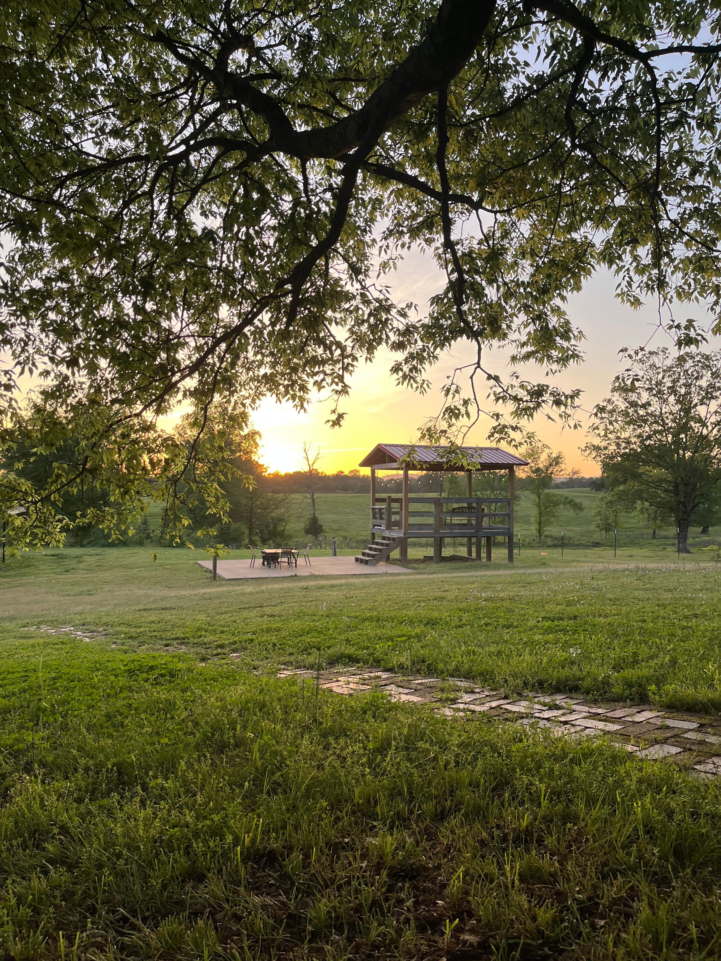 Sunset from back patio day 1