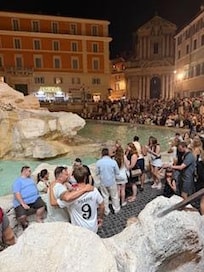 Trevi Fountain at night