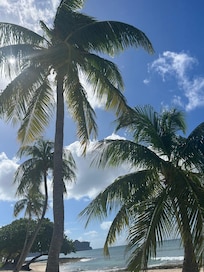 On the beach at Grandview Condos