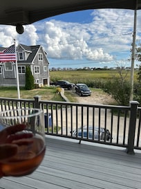 View from second floor porch off of living room