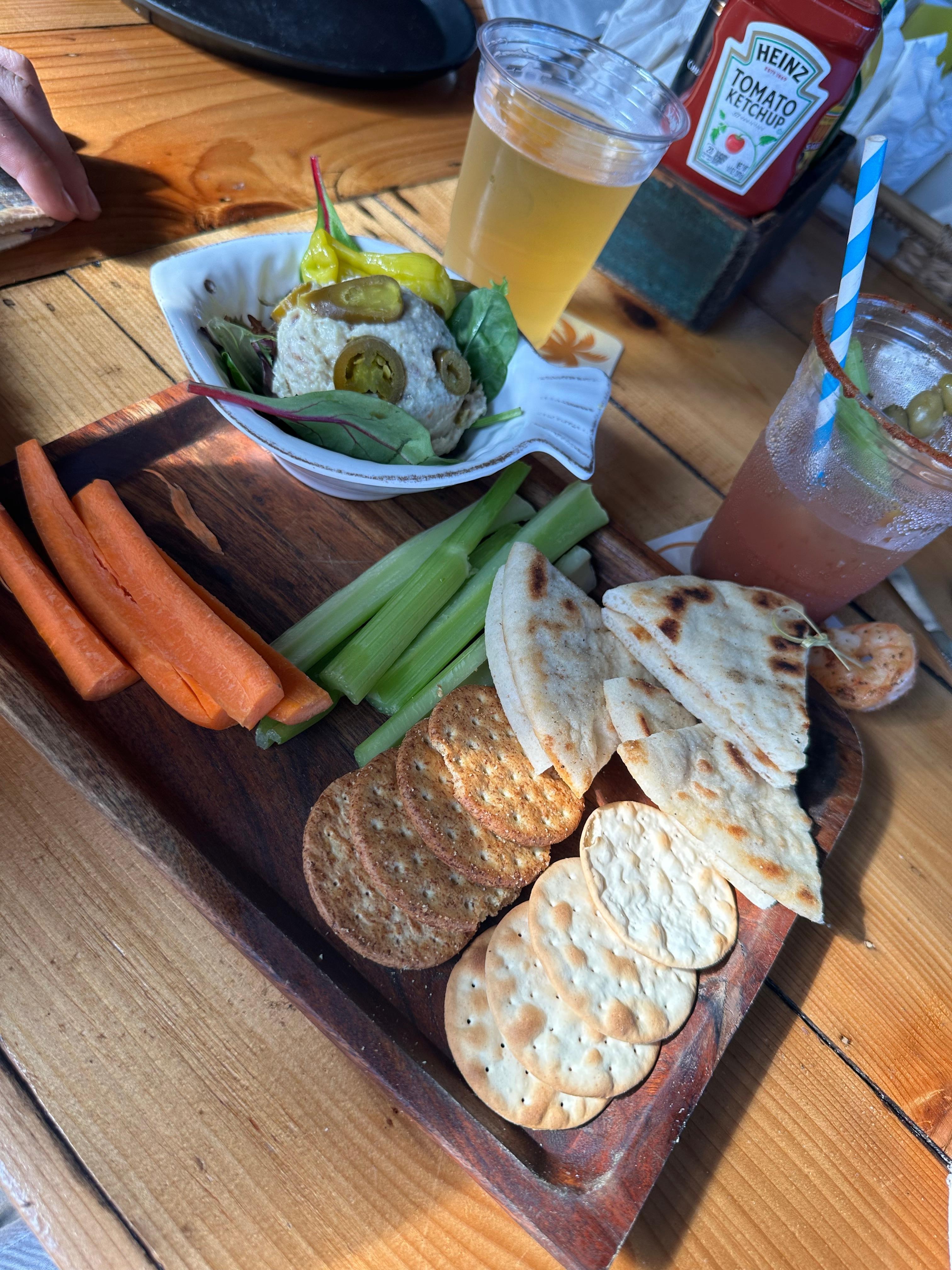 Fish dip at restaurant was good! 