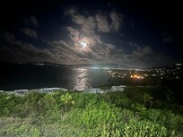 Night view from condo patio