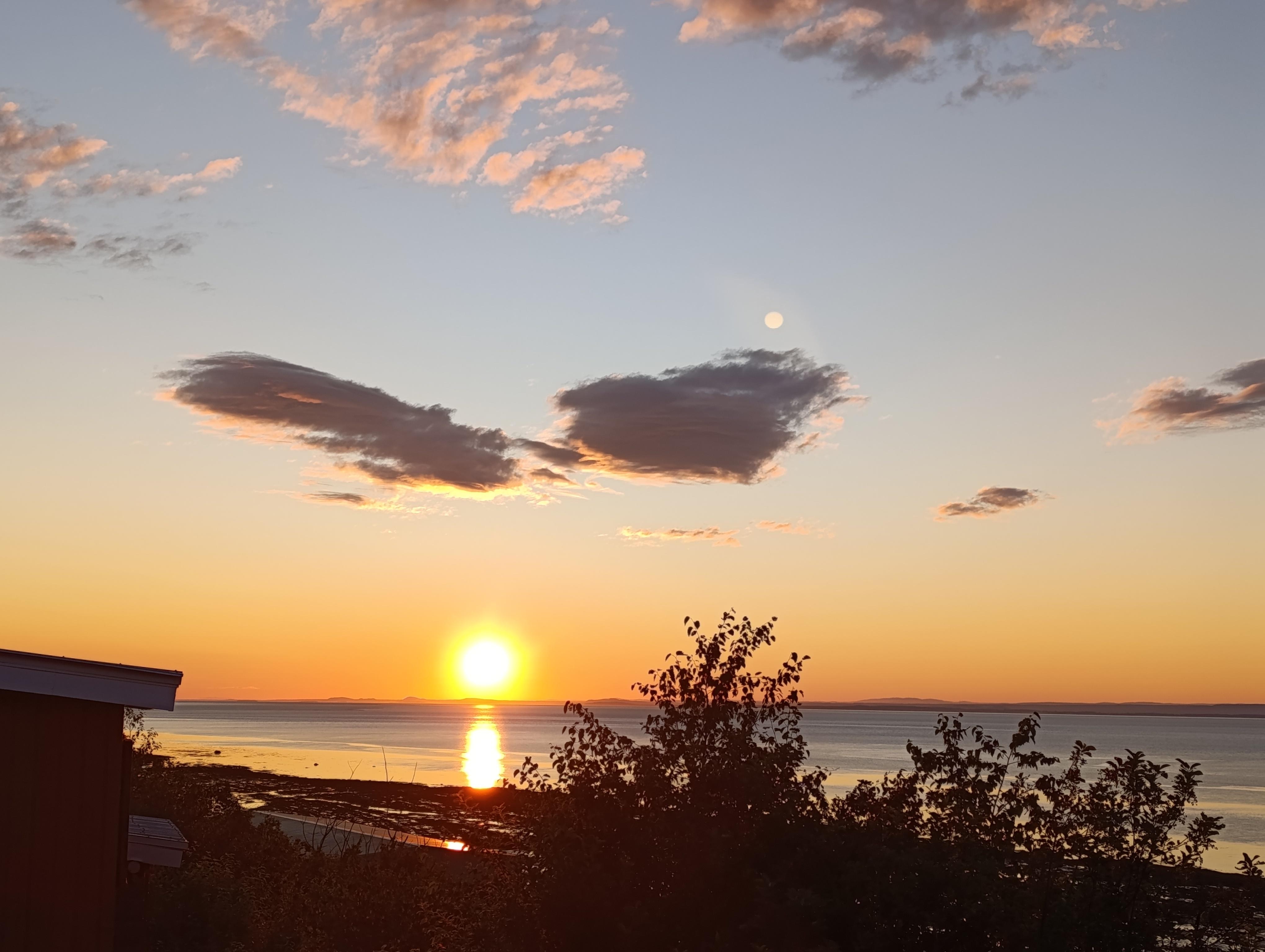 Magnifique lever du soleil.