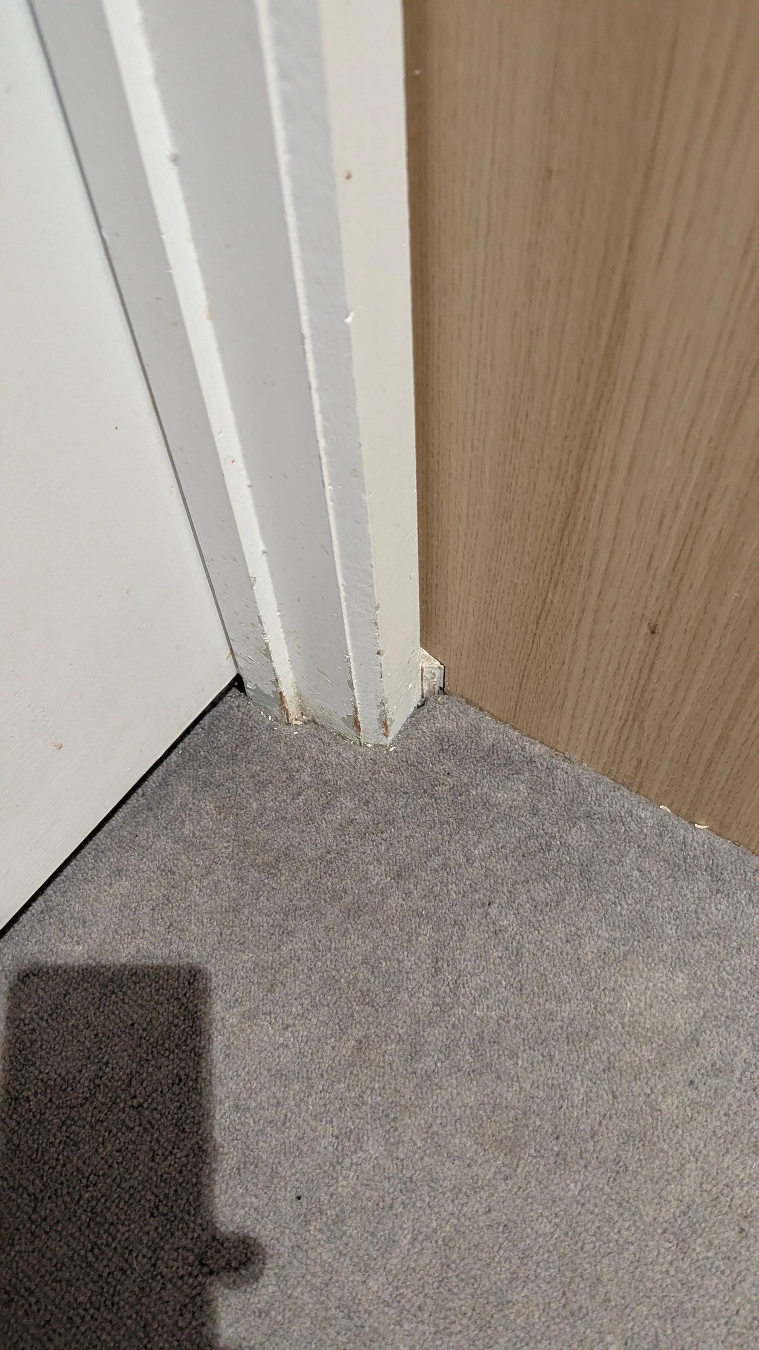 Damaged walls and doorways