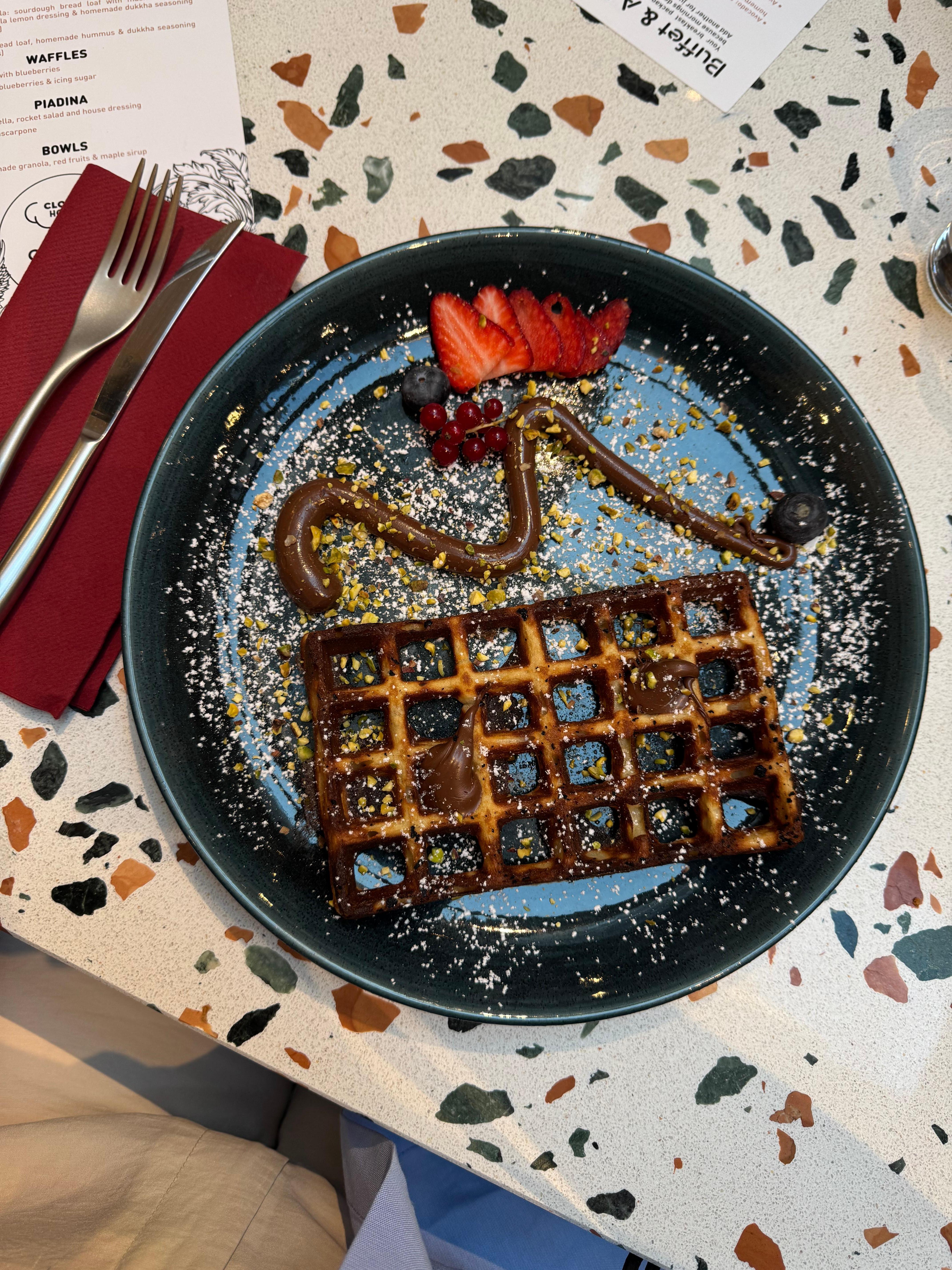 Waffle com Nutella