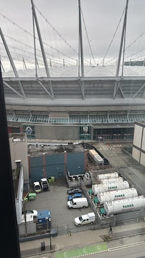 View from room at bc place and block half from Roger’s arena