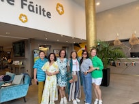 travelled with friends from UK