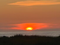 Lovely sunset view from the deck