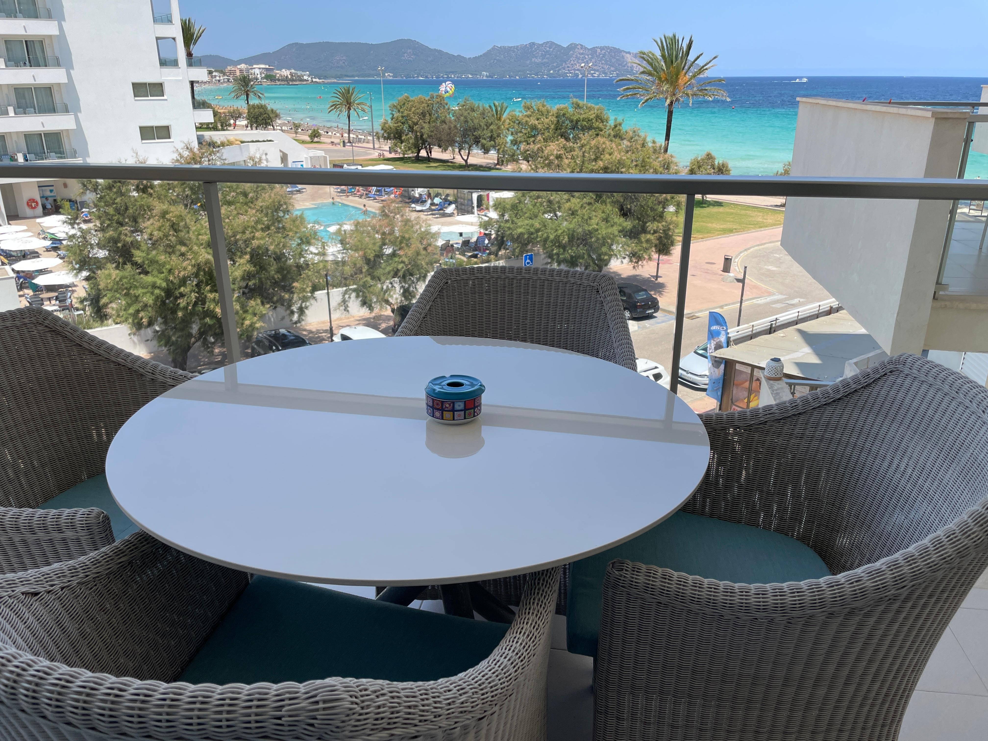 Blick vom Balkon der Ferienwohnung 