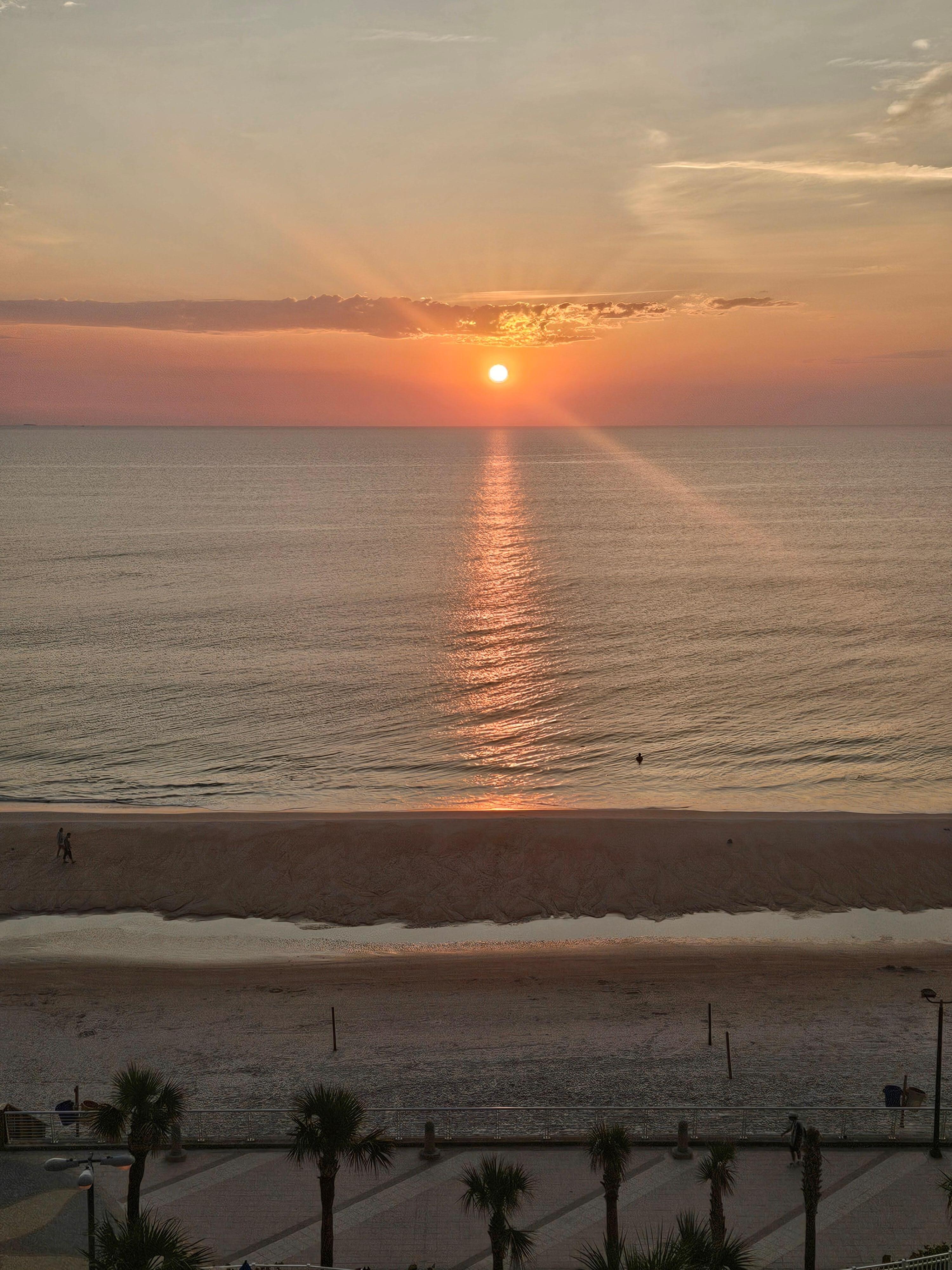 Sunrise from the balcony 