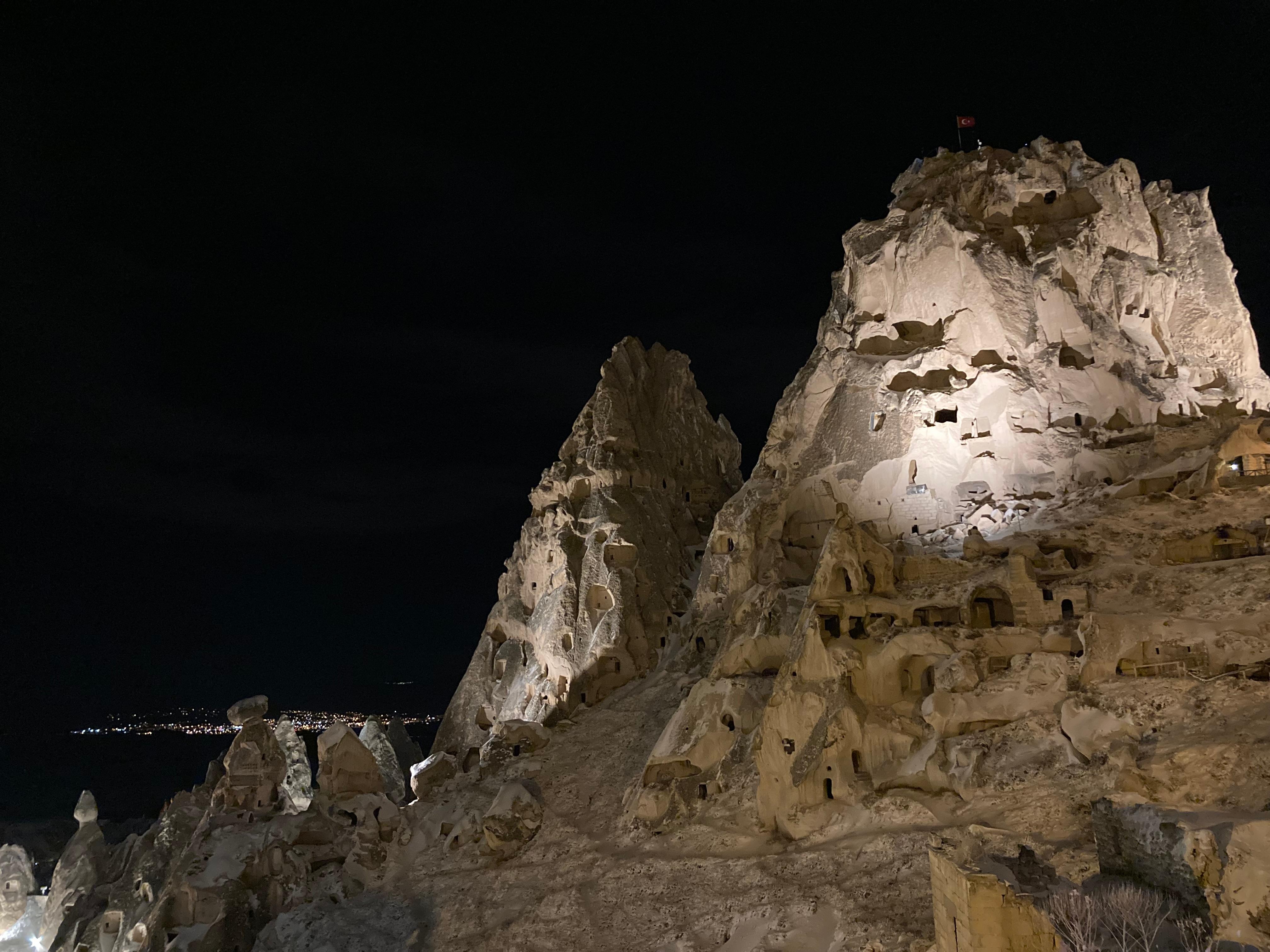 Night location Castle Uchisar