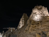 Night location Castle Uchisar