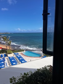 View from Ocean View Tower Room with 2 queen beds