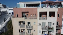 Drone shot of the hotel