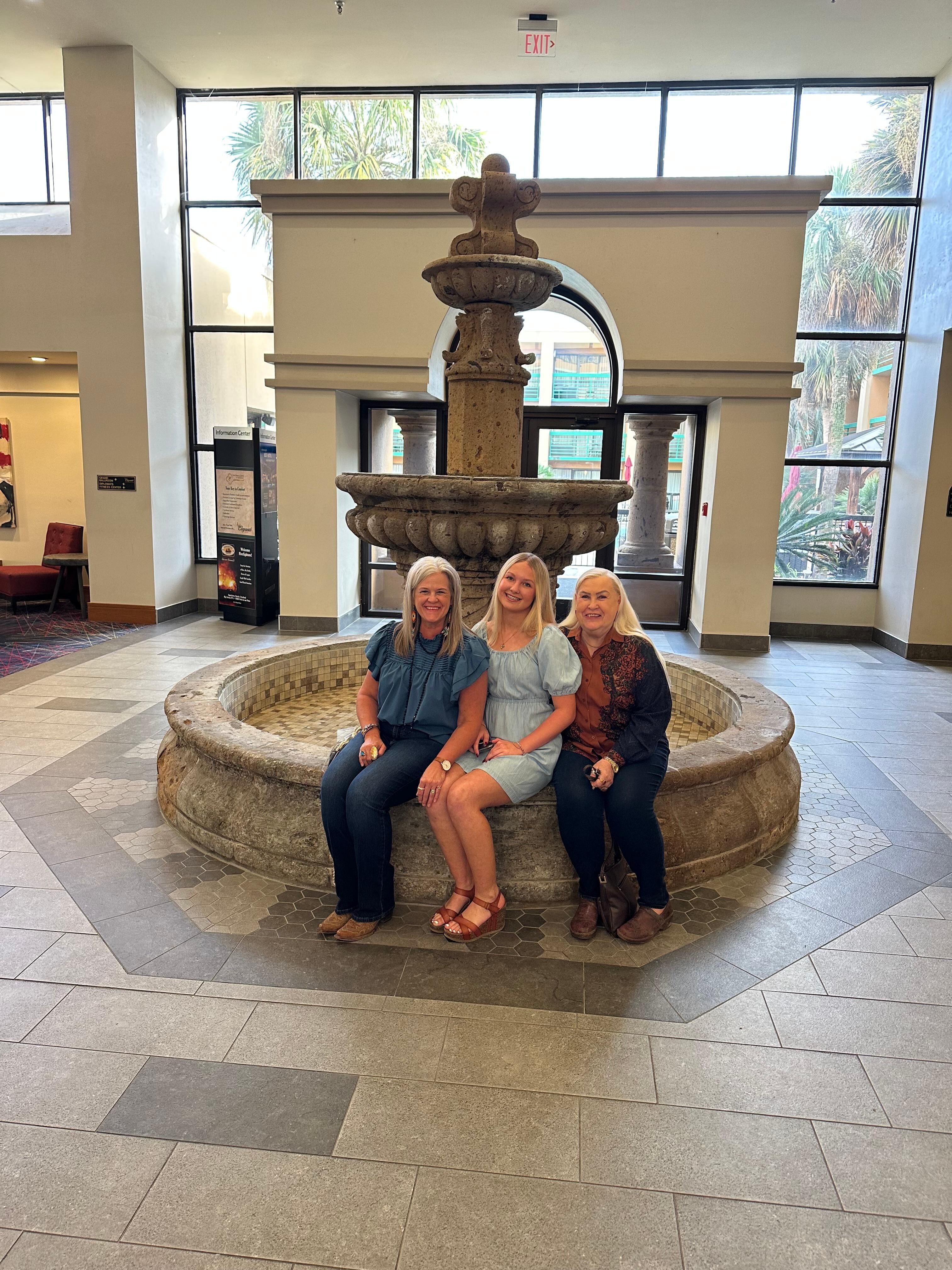 Three generations enjoying our vacation 