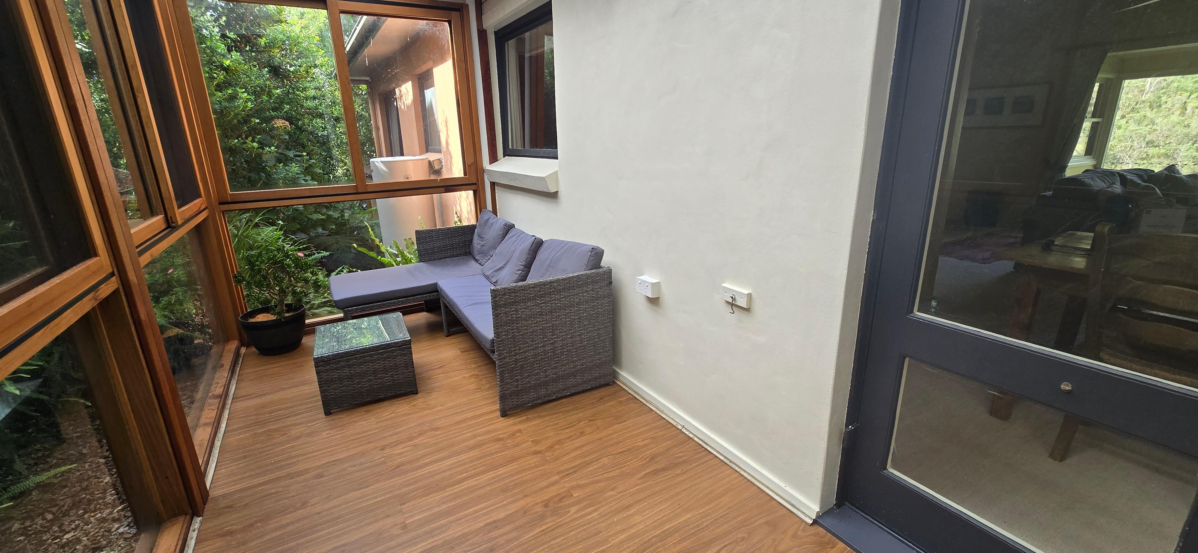 Sunroom sitting area