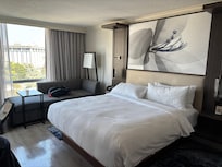 King size and comfy bed.