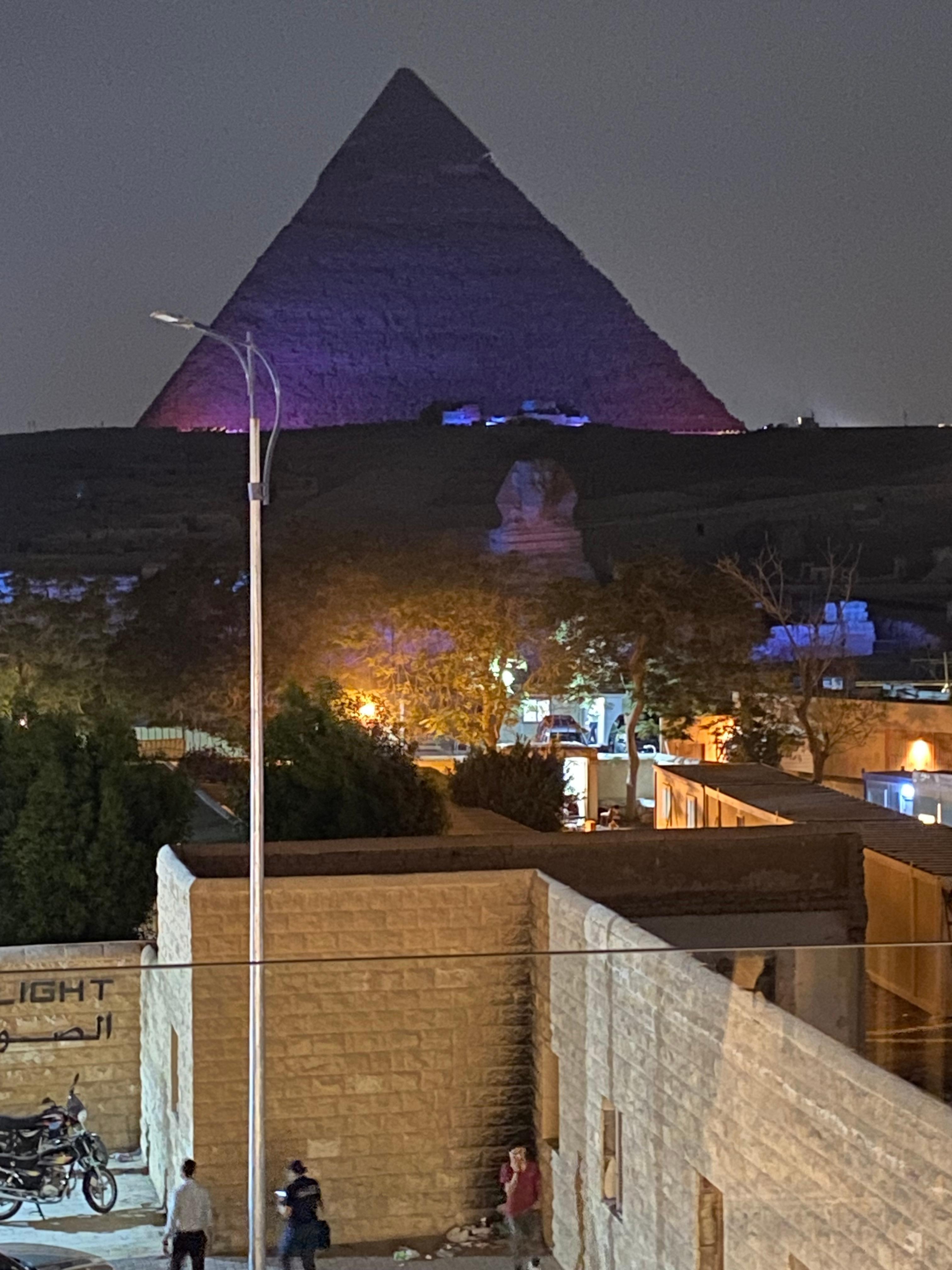 At night from our balcony a pleasure to watch!