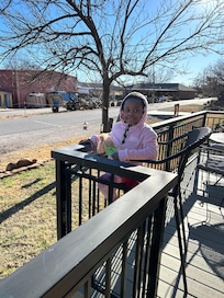 Happy little guest. She loved it!