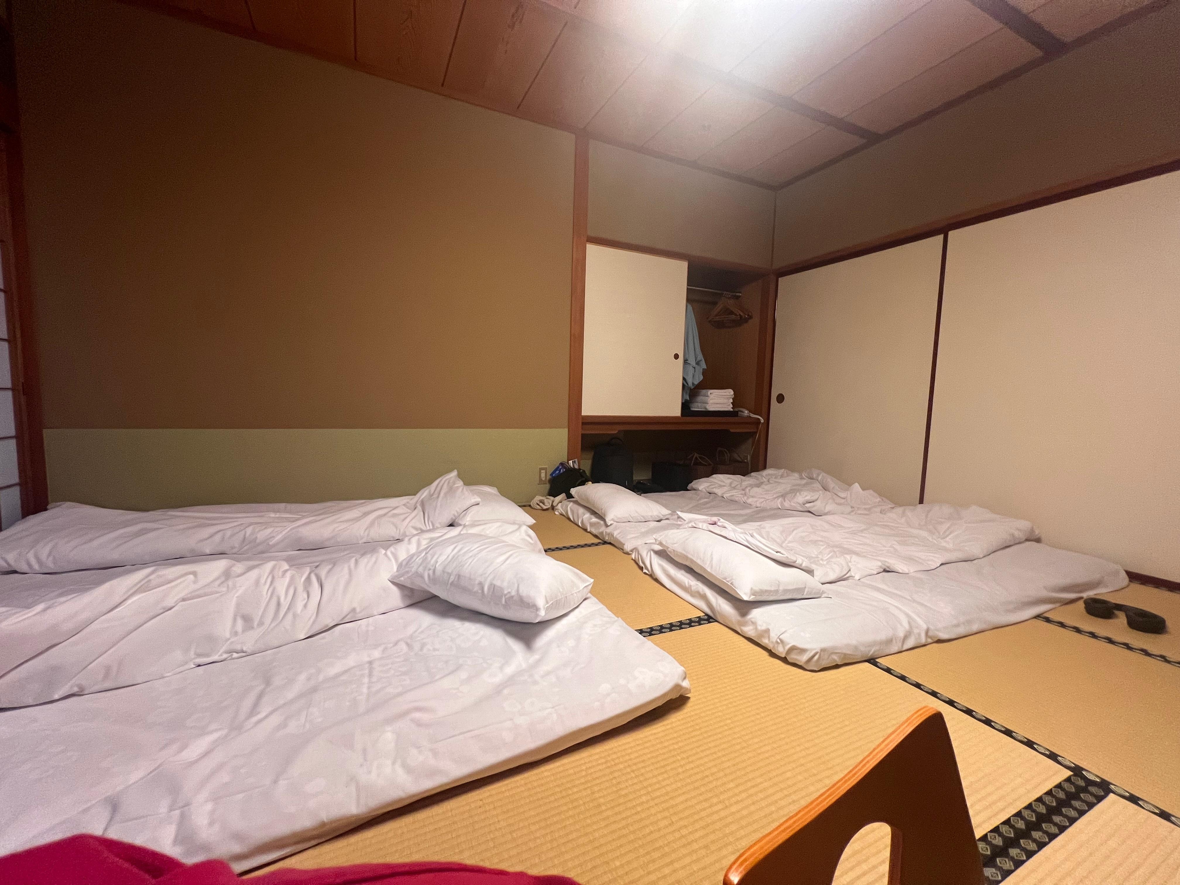 Room set up for 4 people