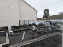 Exhaust fans just outside window