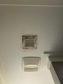 Moldy bathroom vent.