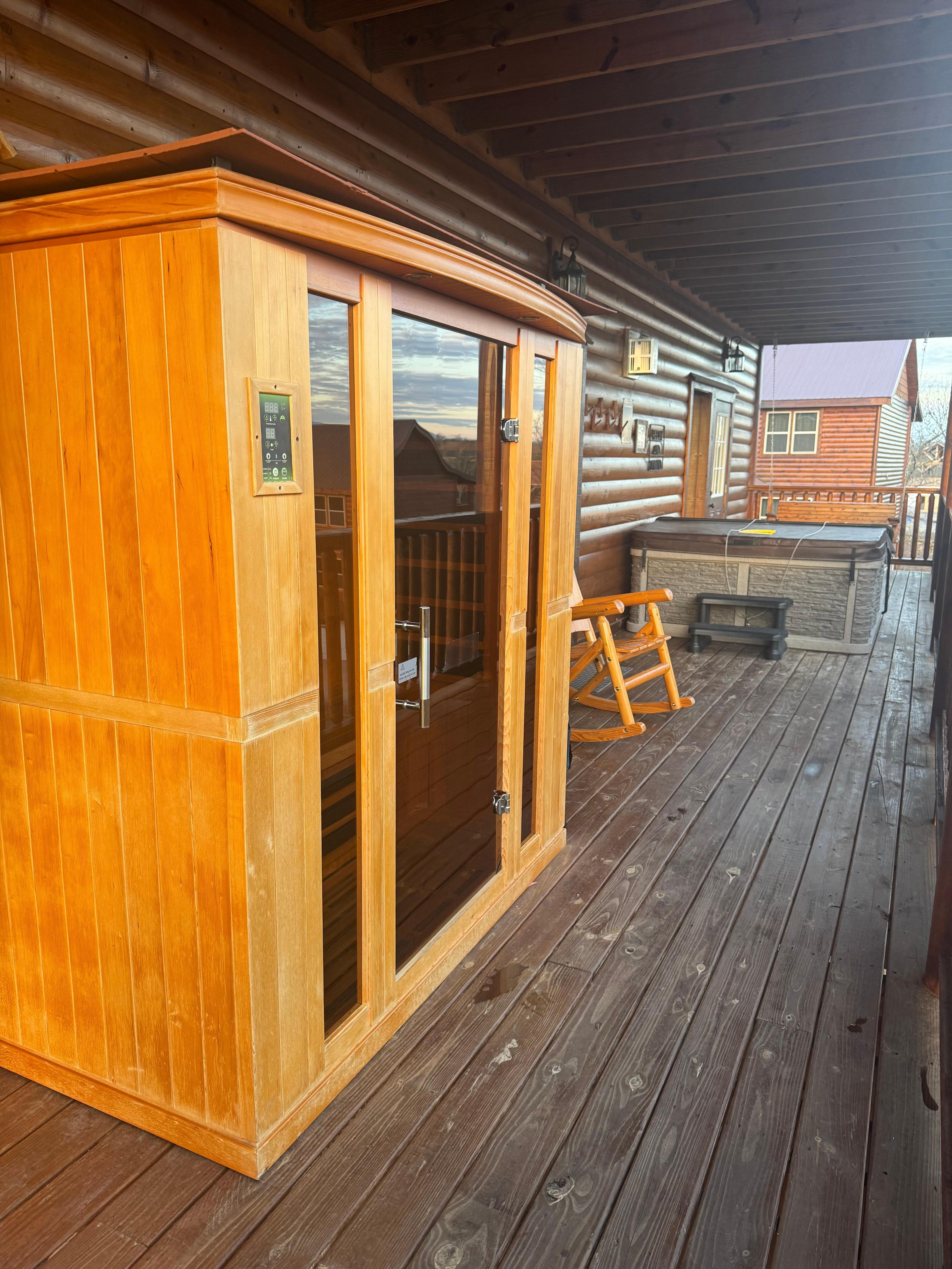 We did use the sauna , with Bluetooth 😁