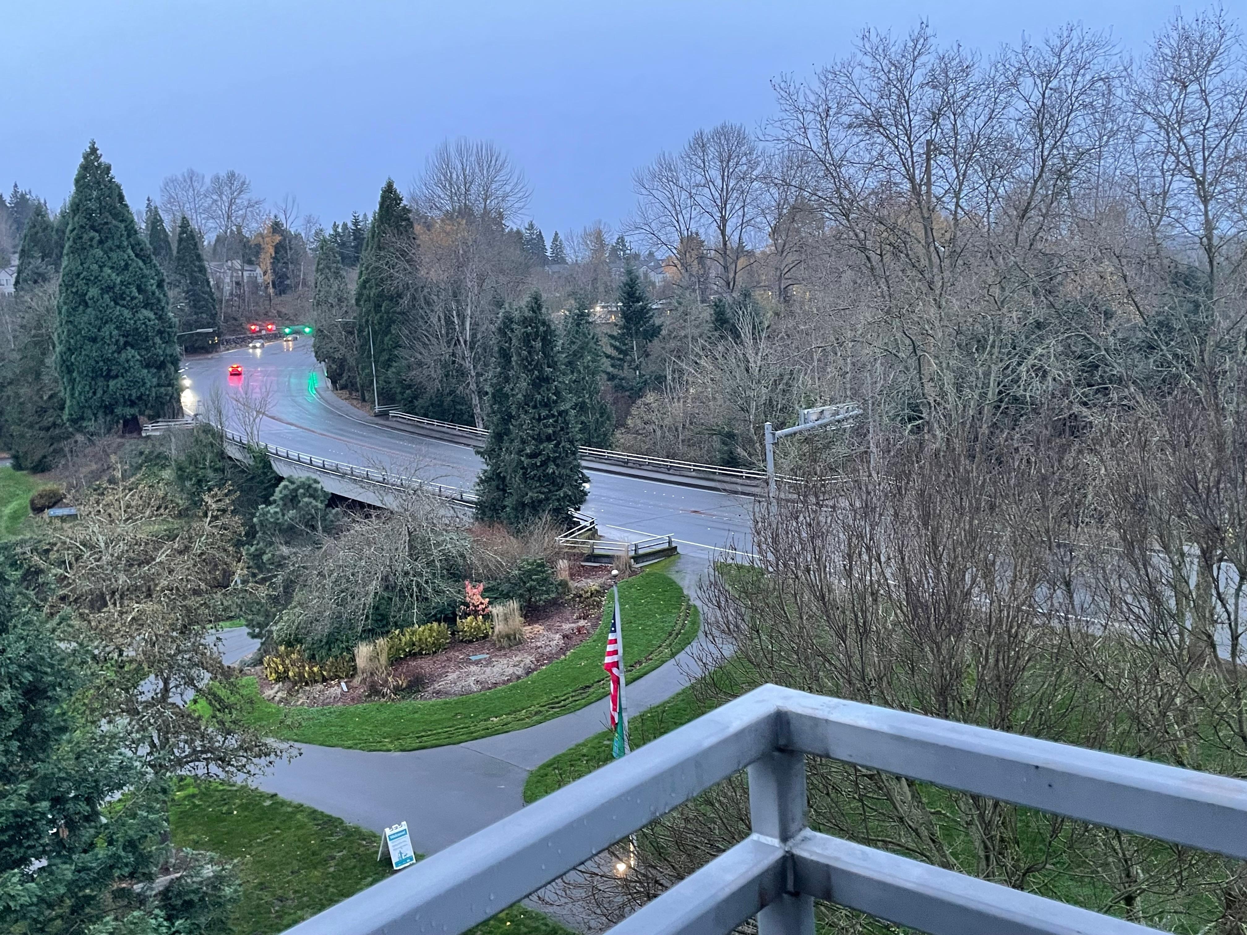 Road from balcony