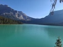 View of the lake while canoeing