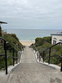 Stairs to beach.