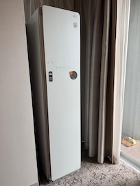 Steam closet in the room