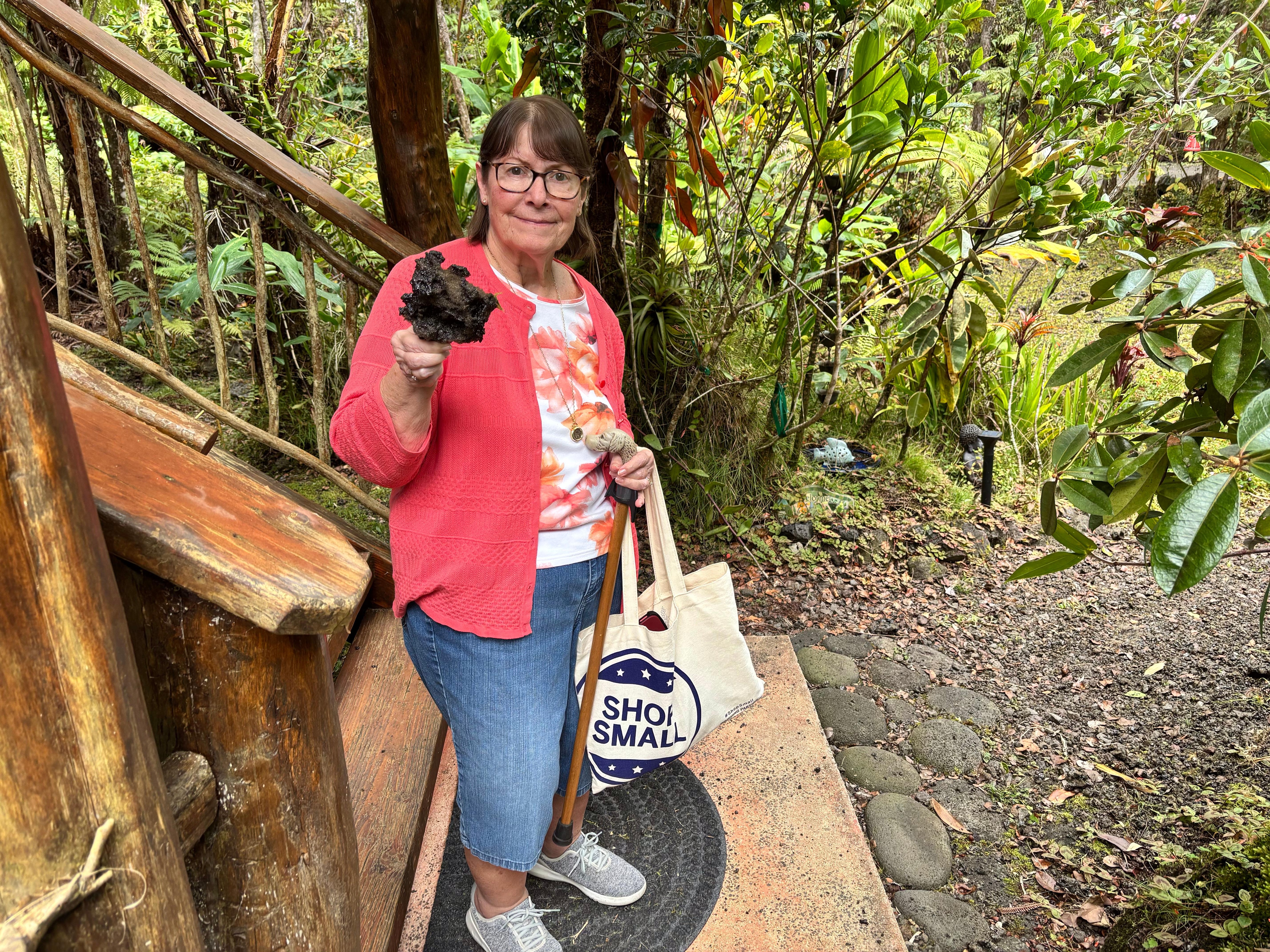 Some volcanic ash from Kīlauea eruption