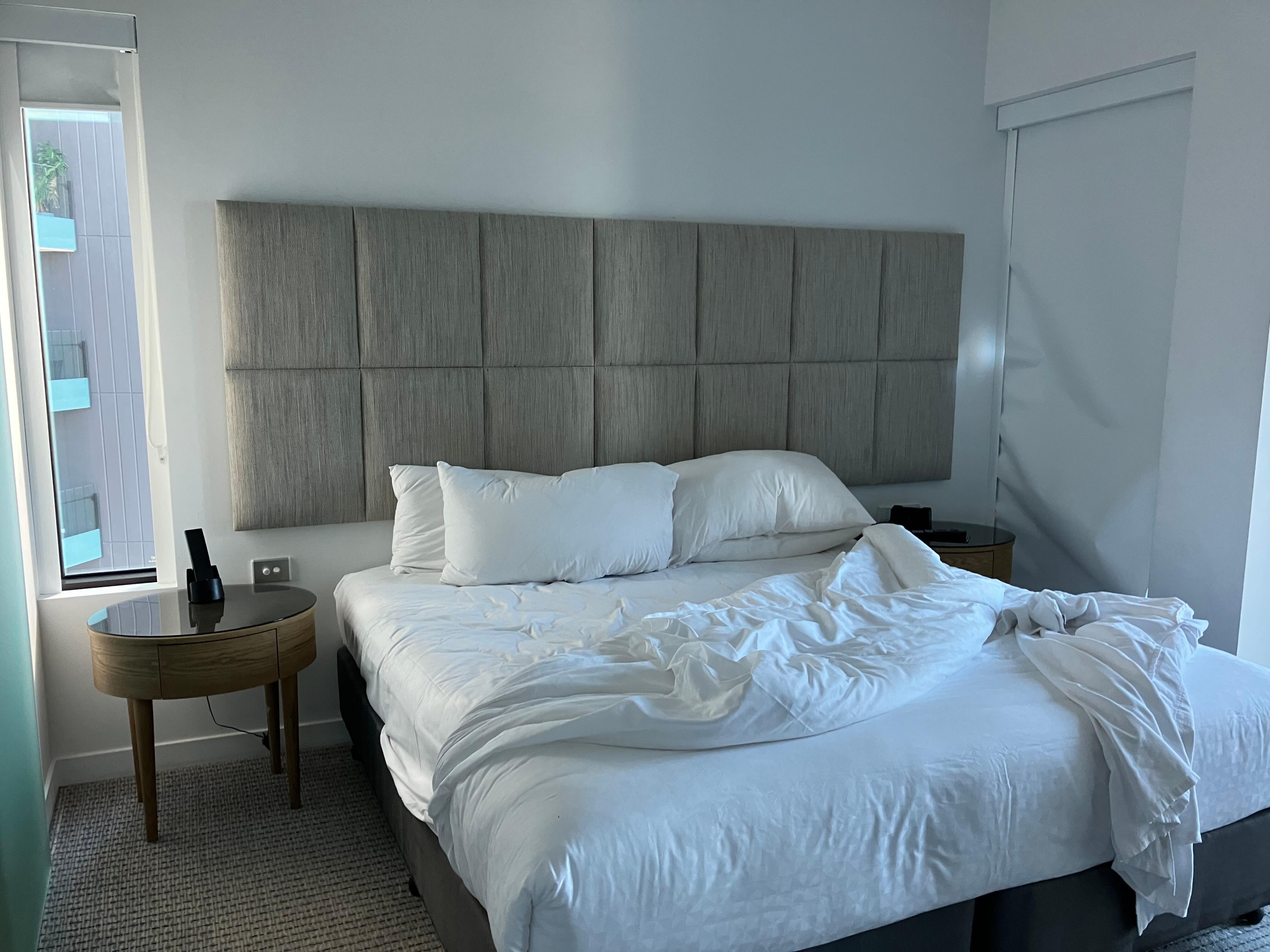 Large and extremely comfortable bed. 