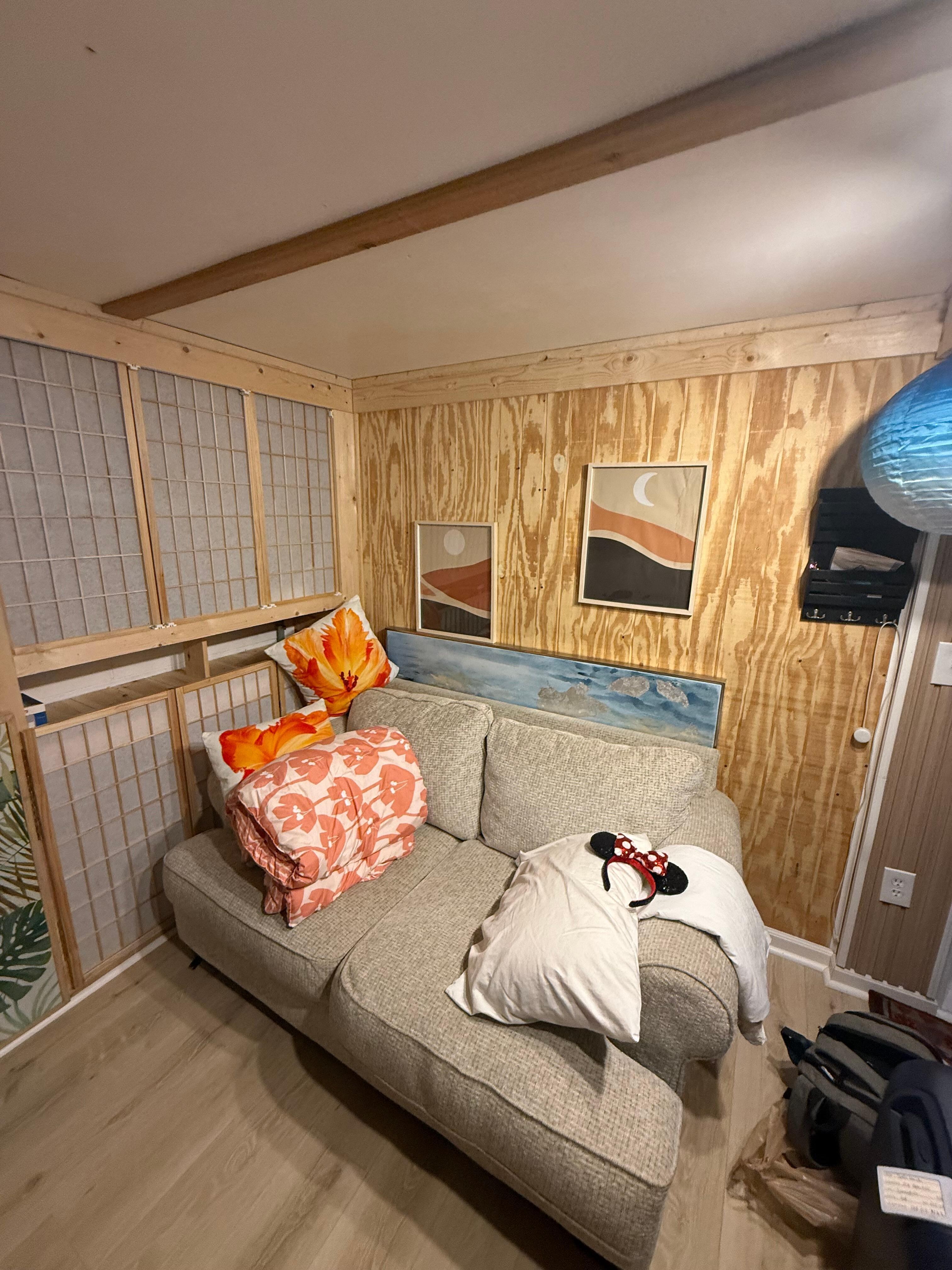 Bedroom 2 (which was a love seat couchh