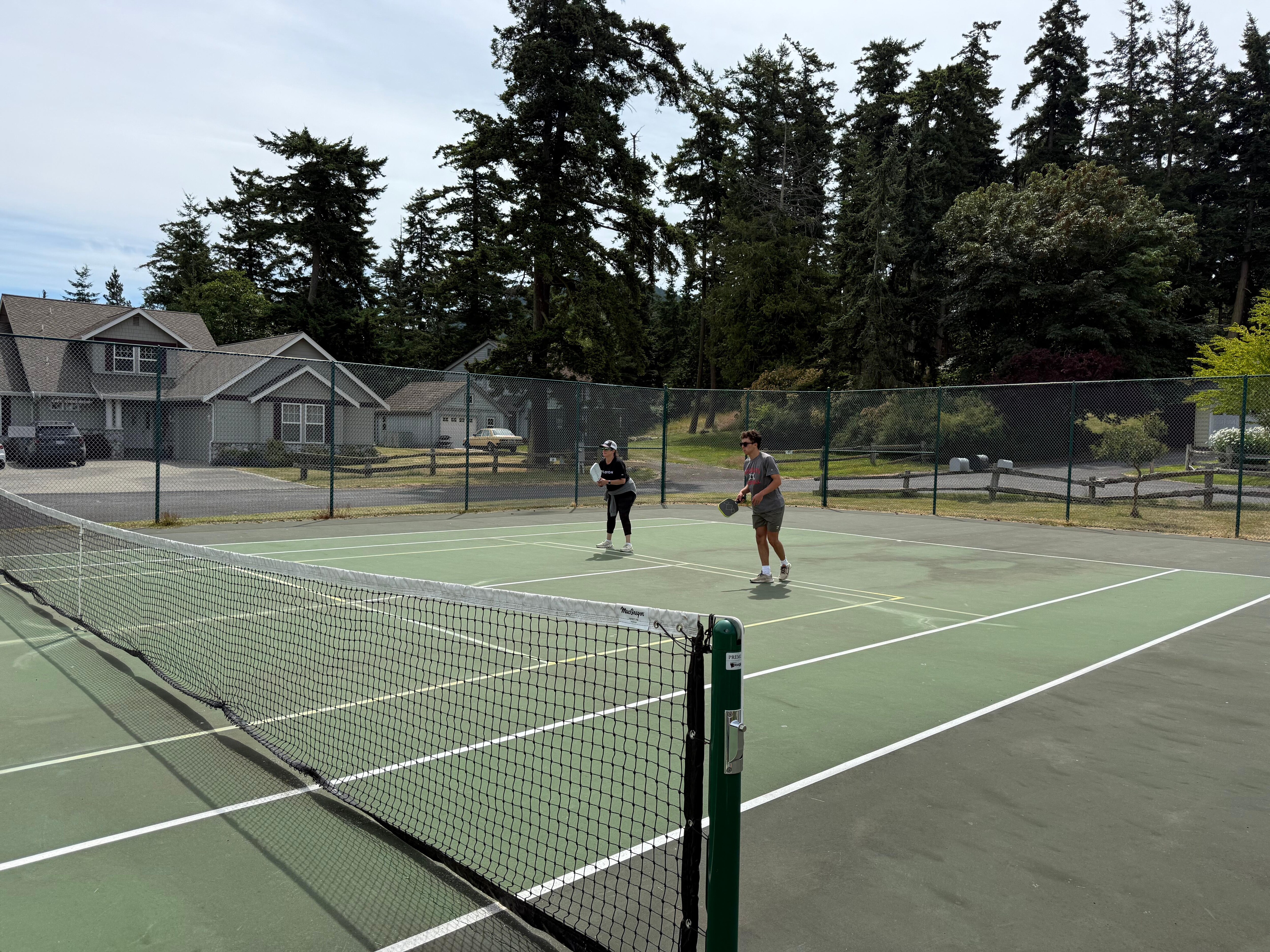 Pickle ball court. It’s being renovated this week.