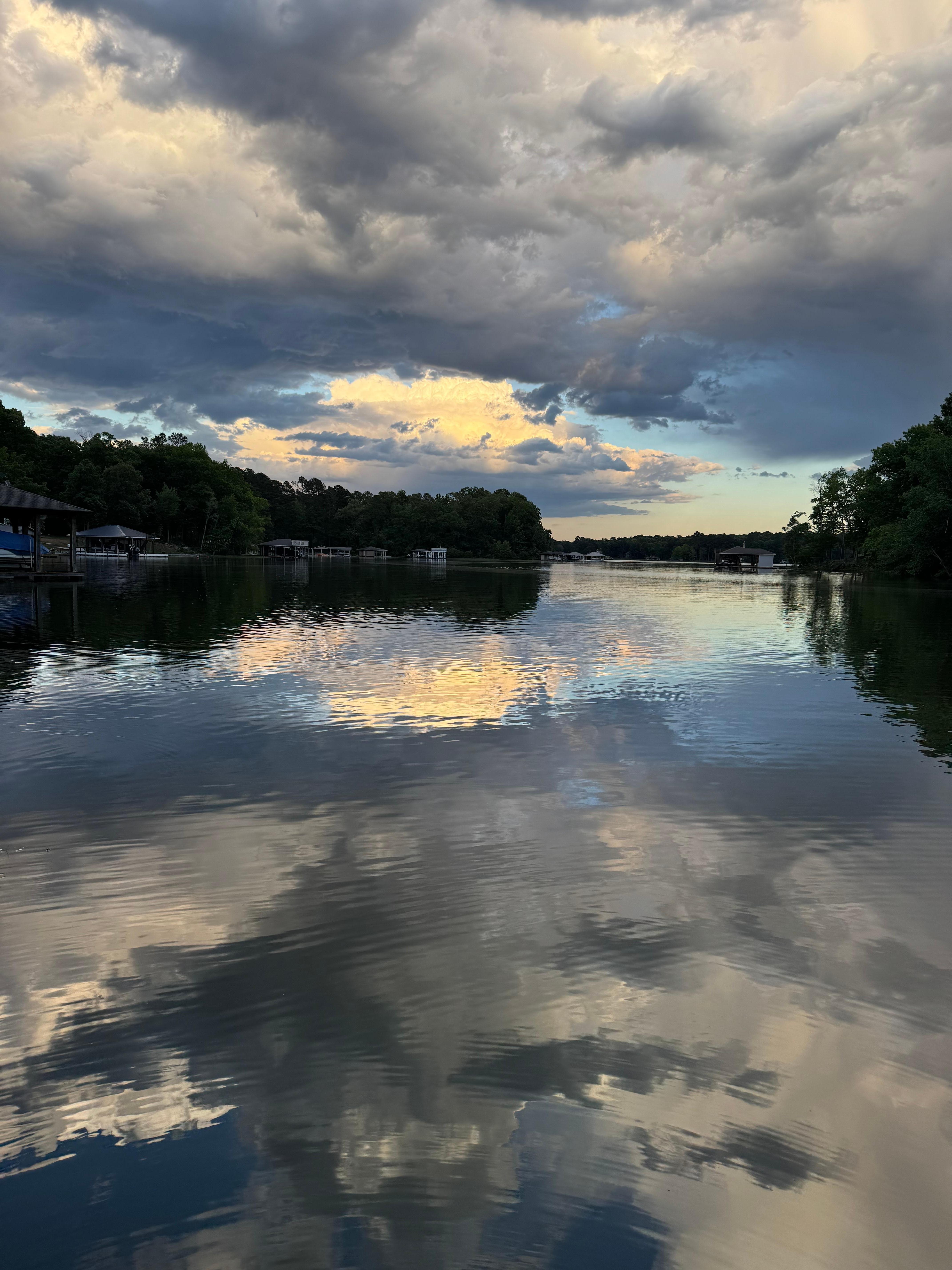 From the dock.