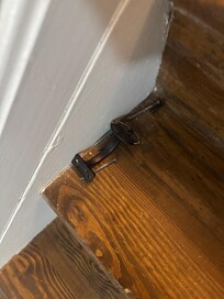 Screws etc scattered throughout the house