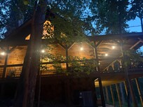Looking at house from firepit which was wonderful.